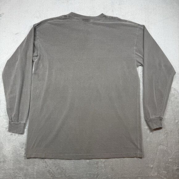 Vintage Rob McClellan Shirt Men’s XL Grey Crew Long Sleeve Native American Art - Picture 2 of 8